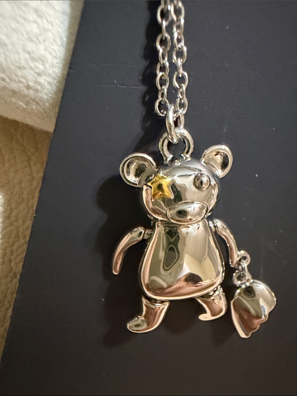 COACH Teddy Bear Friendship Necklace (16) - Picture 4 of 5